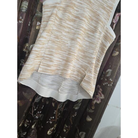 Derek Lam Sleeveless Sweater Vest Size 10 Ivory Beige Hi Lo - Picture 5 of 16